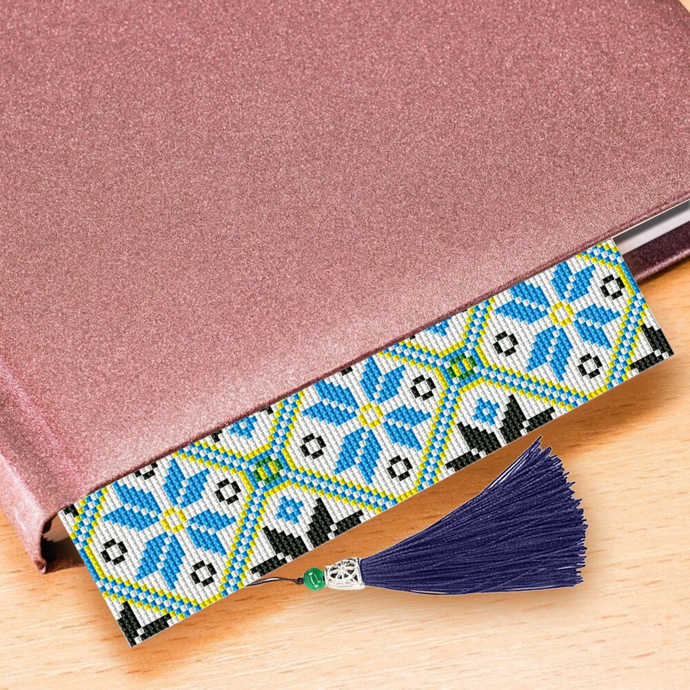 DIY Double Sides Cross Stitch Kits Bookmark Embroidery Stationery Double Sides Cross Stitch Kits Bookmark Embroidery