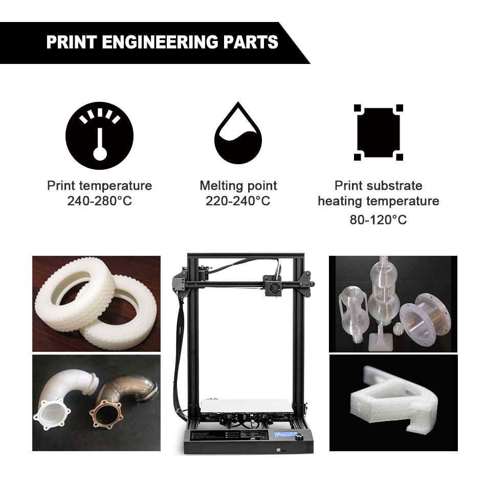 SUNLU PA Nylon V2 3D Printer Filament High tensile Strength Nylon Filament 1.75mm 1KG 3D Printing Material