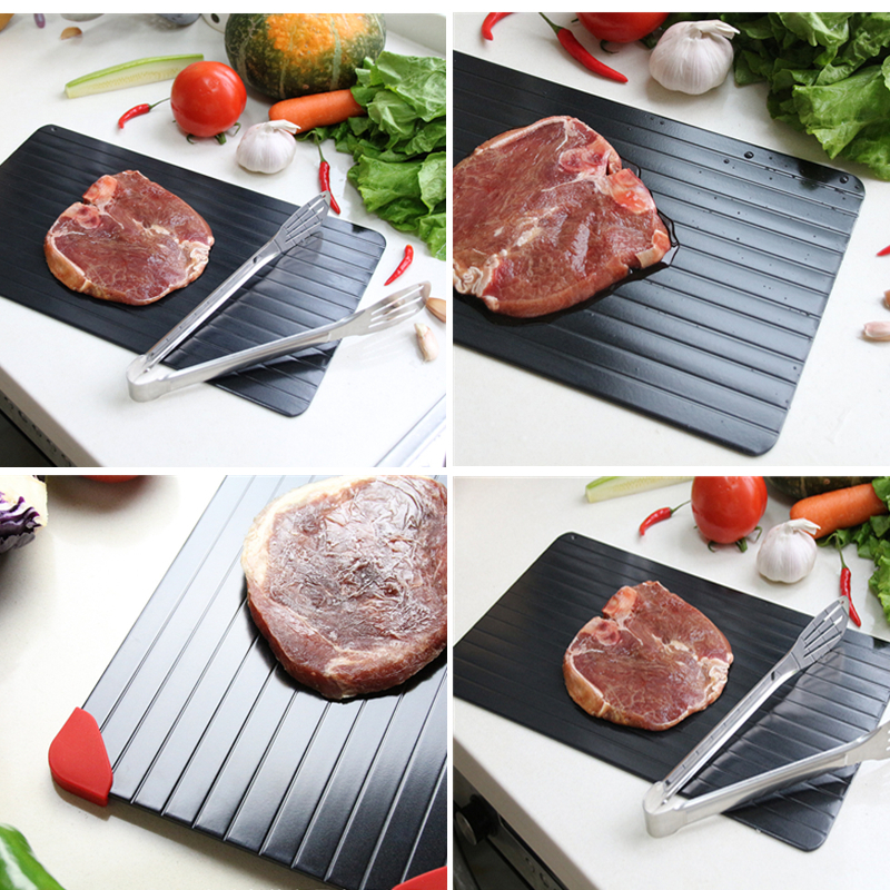 Fast Defrosting Tray Thaw Frozen Food Meat Fruit Quick Defrosting Plate Board Home Kitchen Defrost Supplies