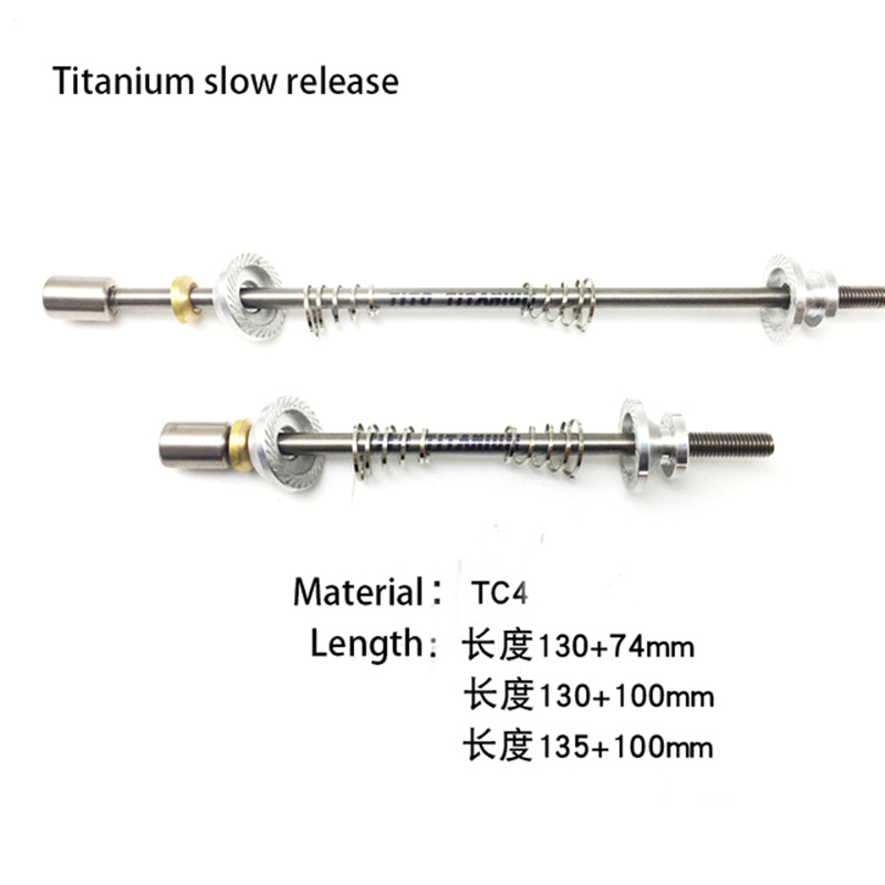 Titanium Skewers Ti Quick Release MTB Road Folding Bike Hex M4 74mm 100mm 130mm 135mm MTB Slow Release QR Skewer