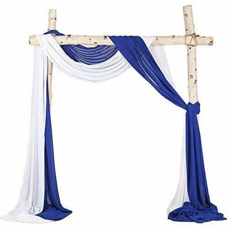 20Ft Wedding Arch Draping Fabric Chiffon Fabric Drapery Wedding Ceremony Reception Swag Decorations Birthday Party Decor
