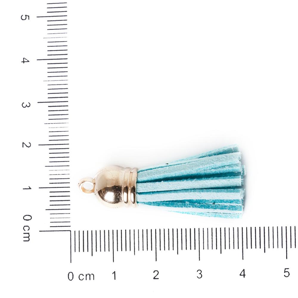 10 stuks vintage leren kwastjes, franje, spikes voor zelfgemaakte sleutelhangers, telefoon kwastjes, handgemaakte oorbellen, sieradenaccessoires: Lichtblauw