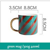 Boże narodzenie zastawa stołowa talerze ceramiczne i kubek bowsl robić kuchni naczynia kuchenne akcesoria kuchenne zestawy obiadowe talerze robić żywności: zielony kubek