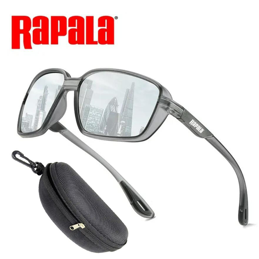 Original Rapala Fishing Glasses Outdoor Mountaineering Anti-ultraviolet Classic Polarized Sunglasses Riding Driving Sunglasses: WHITE