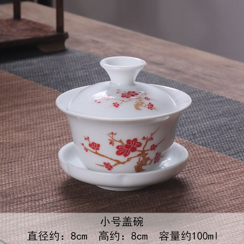 Jingdezhen Porcelain Tea Set Tureen and Bowls Set: 7