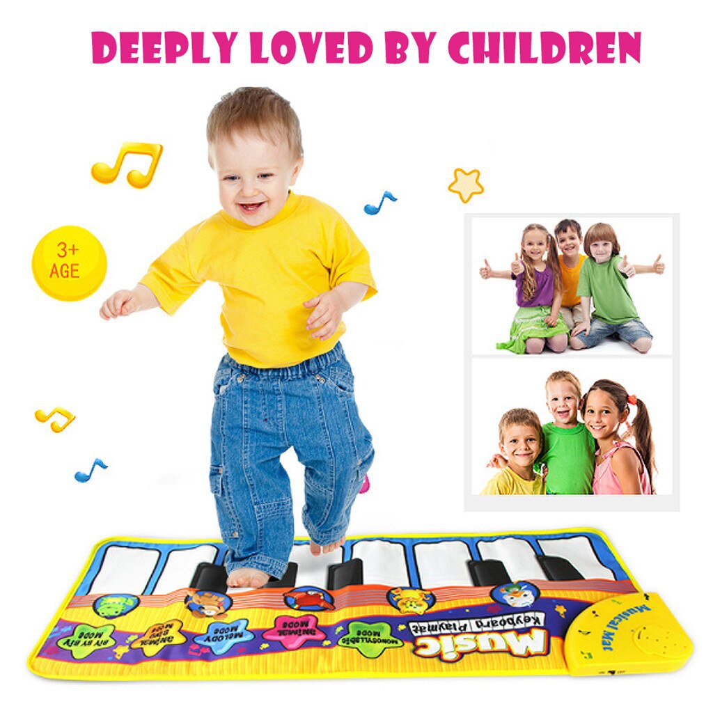 Muziek Piano Tapijt 70X30 Cm Onderwijs Musical Mat Tapijten Toetsenbord Baby Piano Mat Speelgoed Muziek Speelgoed Educatief Speelgoed voor Kids #0219g10