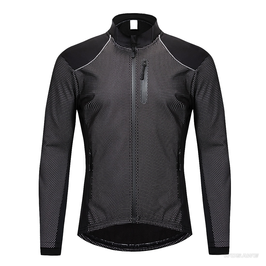 Herrcykeljacka termisk uppvärmning av fleece mtb cykel cykelkläder sportkläder vindtät ridrock