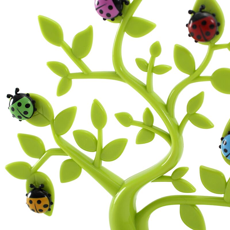 ladybug fridge magnet + 1PCS lucky tree photo clip notes folder microwave refrigerator magnets stickers hoem decor63750