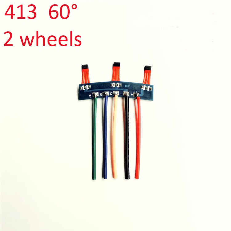 2 pces brushless dc motor hall sensor,3144/41f/43f/413 hall elemets com placa e cabo para 2-rodas/3-wheels veículos elétricos: 413 60 2wheel