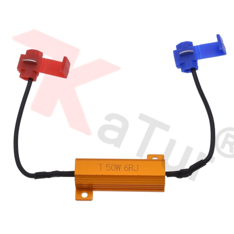 2pcs DIY Canbus Error Free Decoder Led Warning Canceller Anti-Flicker Canbus Resistor For Fog Lights Turn Signal Brake Lights