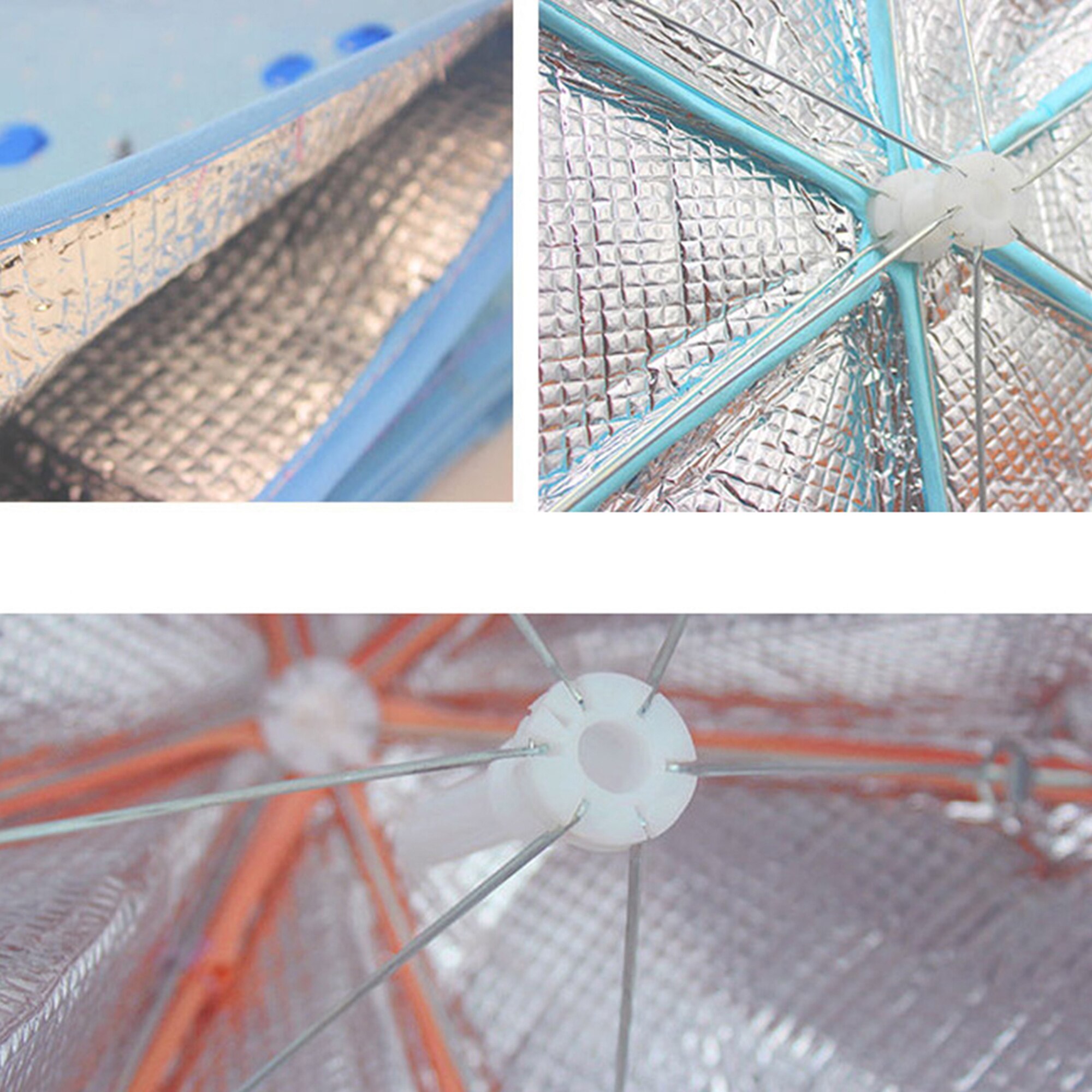 5 Kleuren Keuken Voedsel Covers Opvouwbare Bloemen Gedrukt Geïsoleerde Voedsel Cover Met Aluminiumfolie Tafel Schotel Cover Voedsel Paraplu cover