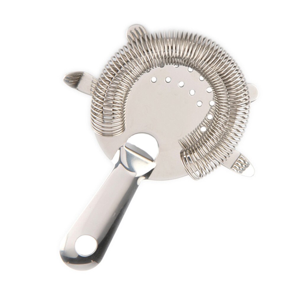 Bar Stainless Steel Wire Spring Bartender 4 Prong Cocktail Tool Strainer Drink Shaker