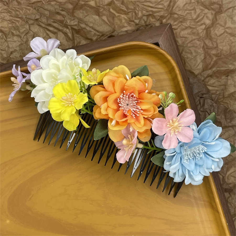 Neue modische und süße Braut haarkamm Haarnadel Frauen böhmischen Tanz Kopfschmuck Haarschmuck ethnischen Stil Accessoires: Grün