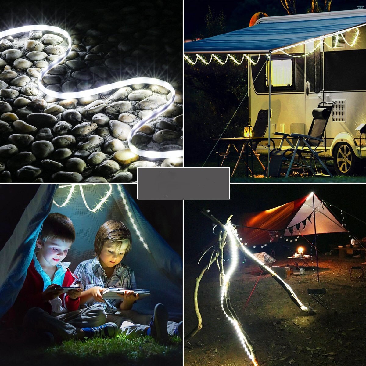 Dsha -retkeilyyn tarkoitettu usb-led-valonauha ulkoiluun, vaellukseen, matkailuautoon - himmennettävä kytkin, vedenpitävä, usb-virtalähteellä toimiva valosarja -