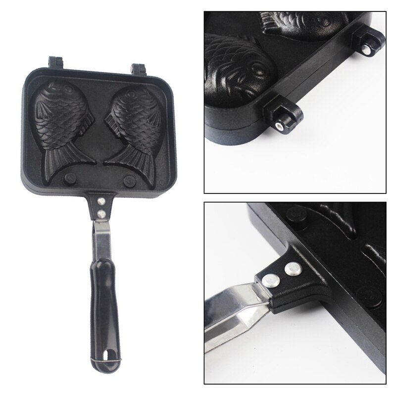 Vis-Vormige Bakvormen Waffle Pan Maker Thuis Taart Gereedschap Diy Pisces Bakvorm Taiyaki Mold Waffle Mold