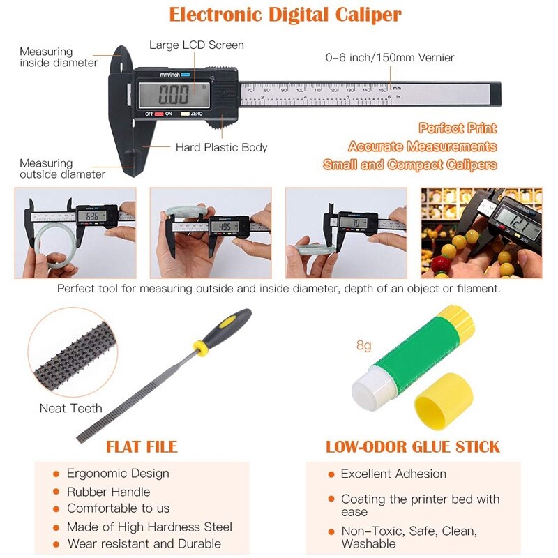 42 Stuk 3D Print Tool Kit Bevat Debur Tool, Reiniging En Removal Tool Met Opbergtas, 3D Printer Tool Set Voor Schoonmaken, Fi