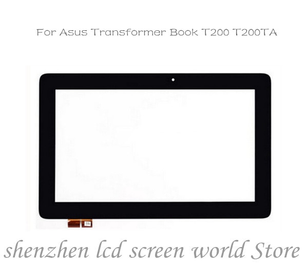 100% test bon travail pour Asus transformateur livre T200 T200TA-CP004H TOP11H86 V1.1 écran tactile verre numériseur remplacement