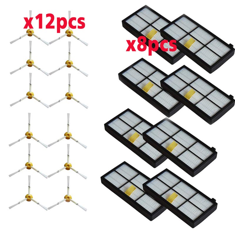 Accessoires Kits remplacement pour iRobot Roomba 800 900 série 870 880 890 960 980 aspirateur côté brosse filtre extracteur: 20pcs-set