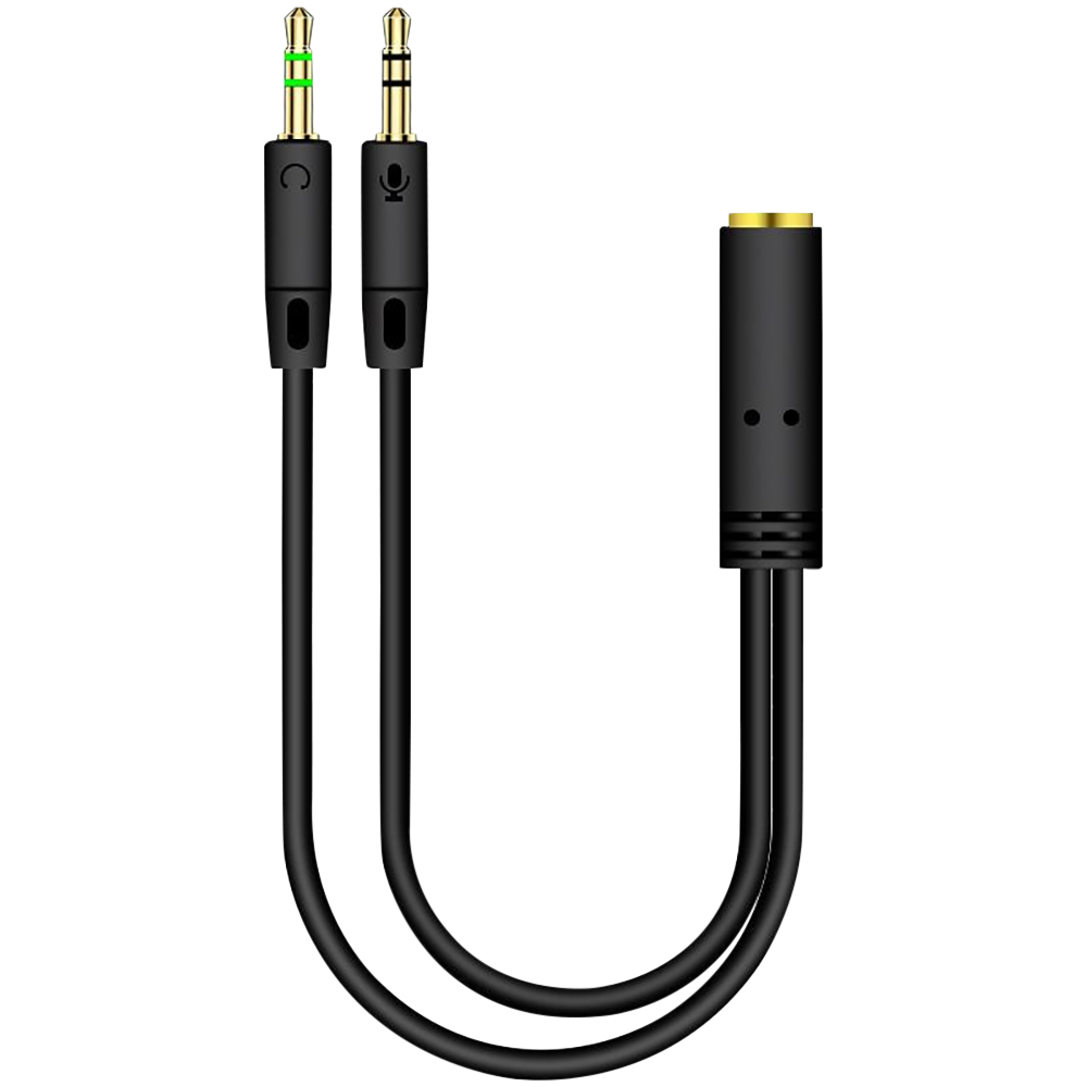 2 in 1 Male To Female Aux Audio Cable Y Splitter Cable 3.5mm MP3 MP4 Stereo Plug Adapter Jack For Headphone Computer Cable