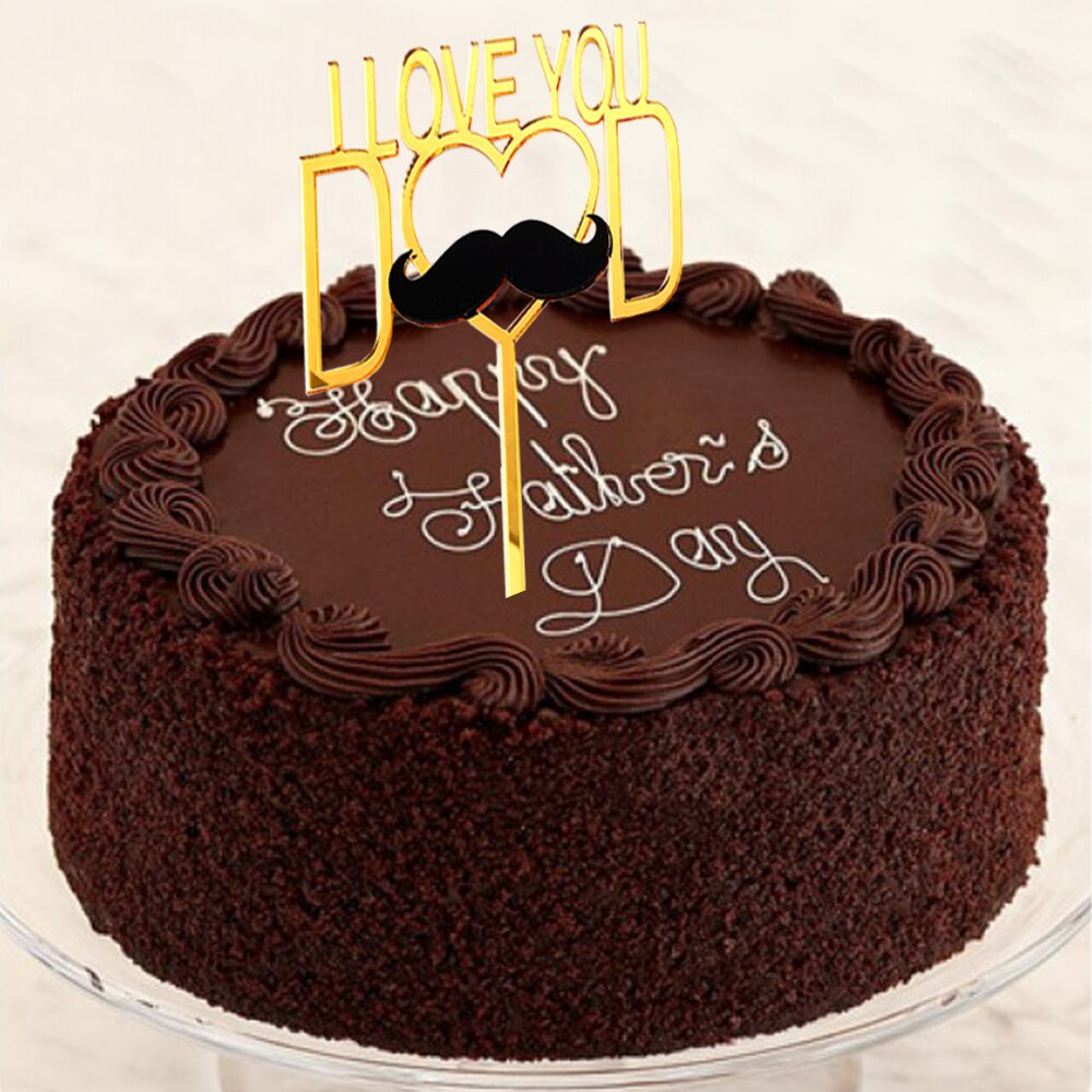Acrílico Super papá feliz Día del Padre Topper de la torta de cumpleaños pastel Topper para Día del Padre cumpleaños adornos de pastel de