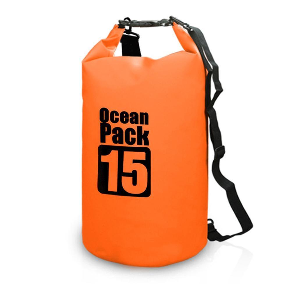 Udendørs vandtæt tør rygsæk vand flydende taske sejlsport trekking kajak flod top til kajak pool svømning rafting roll swi  y5 v 4: Orange