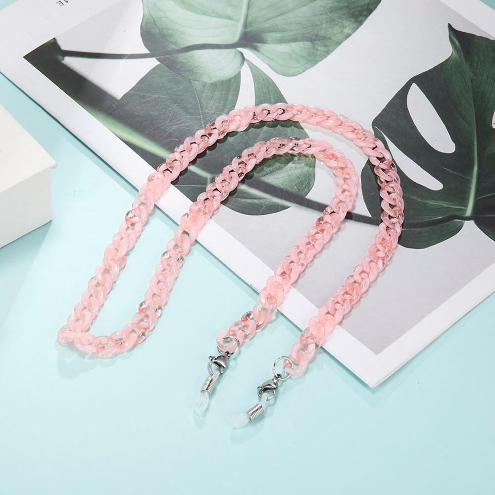 Skyrim – chaîne acrylique pour lunettes de soleil, porte-cordon, sangle de cou, pour femmes et hommes: Brick-red -silver