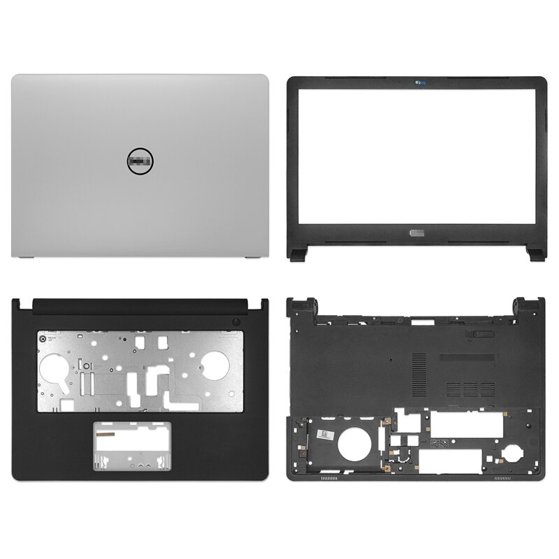 Nowy dla Dell Inspiron 14 5458 5459 5455 Non Touch Laptop LCD tylna pokrywa/przednia ramka/zawiasy/podpórce pod nadgarstki/dół skrzynki pokrywa drzwi