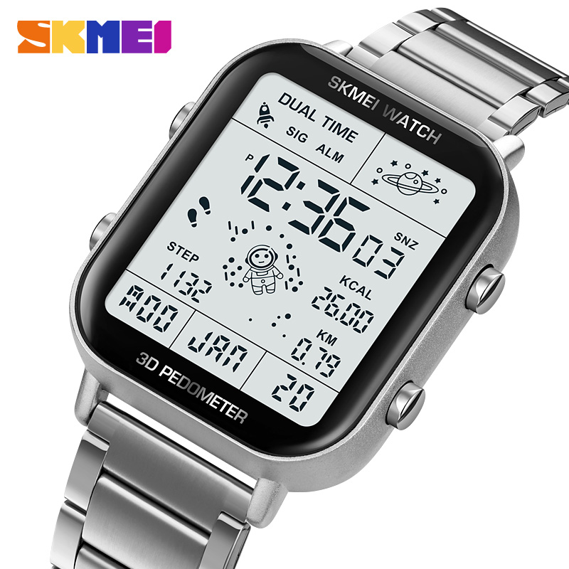 Skmei 1888 Kalenderklok Reloj Hombre Sport Stappenteller Calorieberekening Digitale Horloges Mannen Stopwatch Countdown Polshorloge