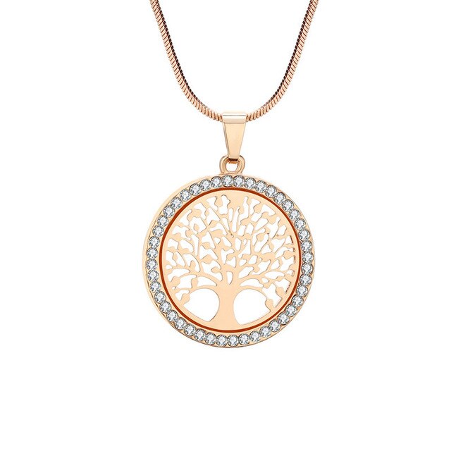 Tree of Life Necklace Gold: Gold