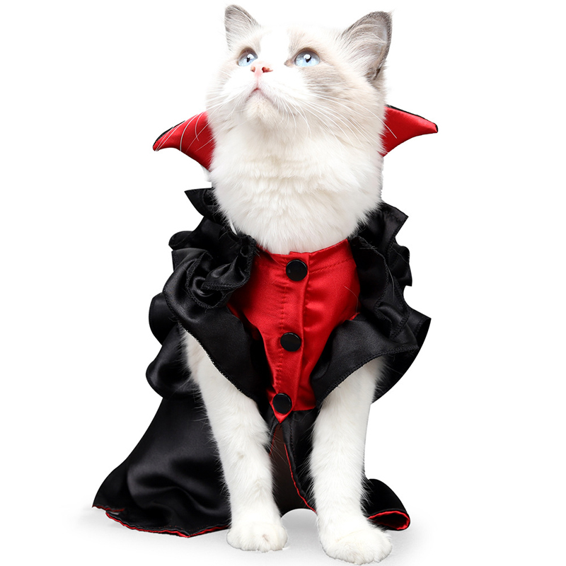 Funny Halloween Pet Clothes Cool Cat Coat DogJacket Cosplay Cat Costume Christmas Dress Up Cosplay Halloween Pet Costume