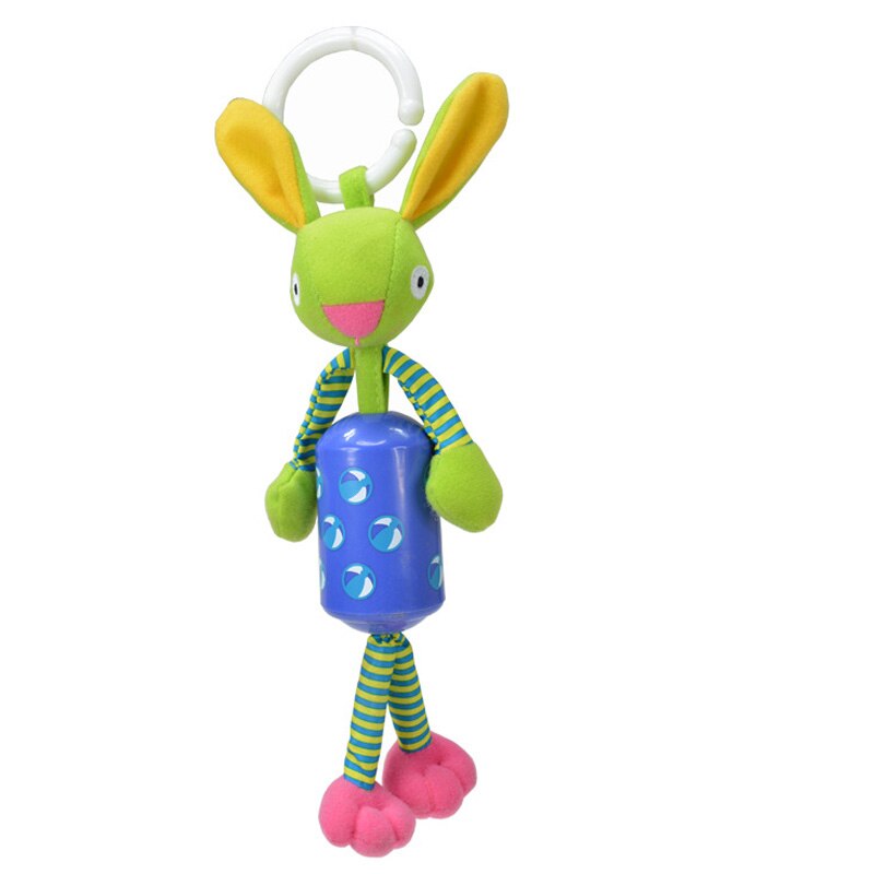 Wózek dziecięcy grzechotka pluszowy lew królik jeleń słoń noworodek wiszący grzechotka kółko dzwon miękki kojec łóżko wózek