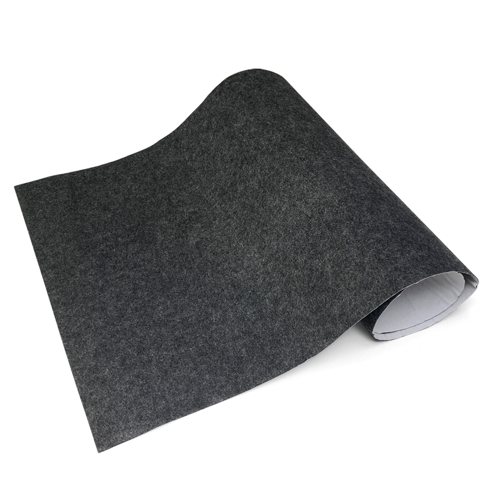 Bilforing teppe filt stoff selvklebende teppe 50 x 100cm ikke-vevd stoff lydisolerende filt hjem campingvogn gjør-det-selv for bilklistremerker: Blå