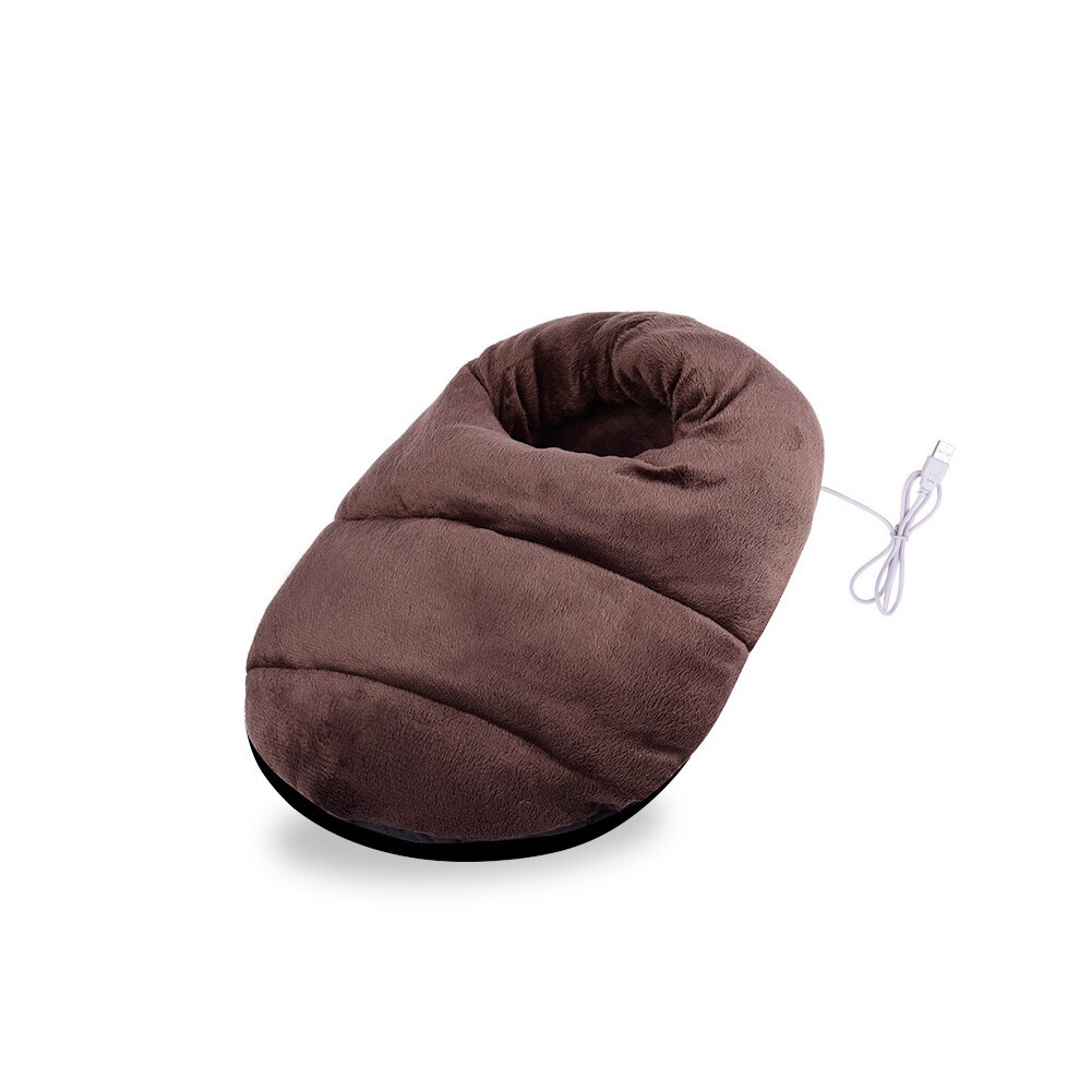 Usb Oplader Elektrische Voet Warme Verwarming Pad Warmer Voeten Schoenen Warmer Thuis Elektrische Warmte Slippers Warme Harige Kussen Voor Voeten: 01