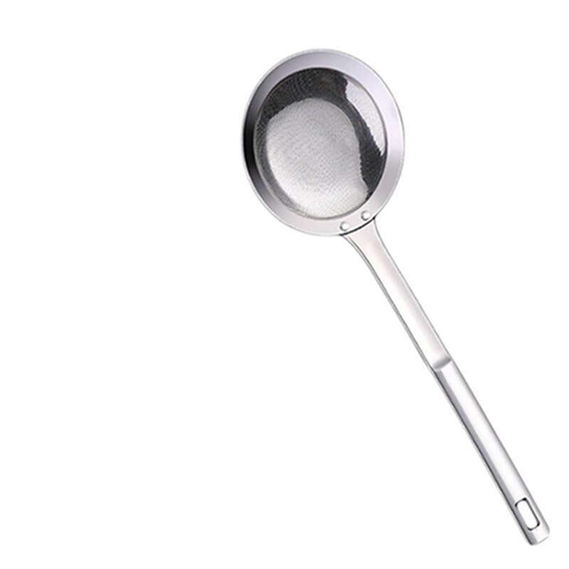 Stainless Steel Mesh Skimmer Vegetable Residue Oil Mesh Colander Strainer Soup Pot Small Colander Kitchen Tools Utensil: large