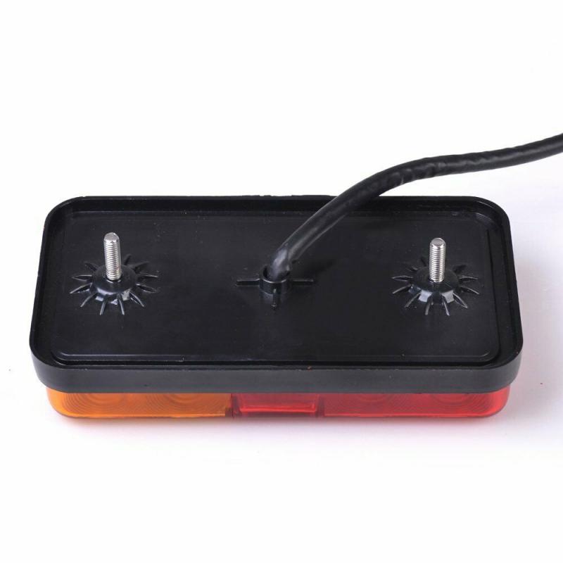2pcs 12V Rear Stop 10 LED Lights Tail Brake Indicator Truck Van Lamp Trailer Waterproof Light Car Lamps Accessories