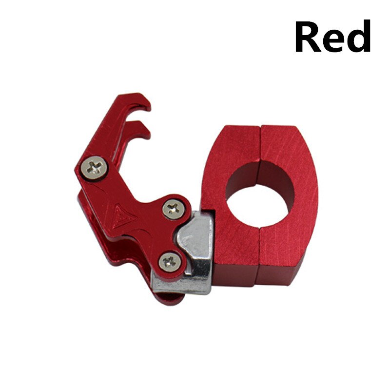 Ganchos universales para motocicleta, bolsa de equipaje, gancho para casco, fácil de instalar, soporte para bolsa de almacenamiento, aleación de aluminio: Red