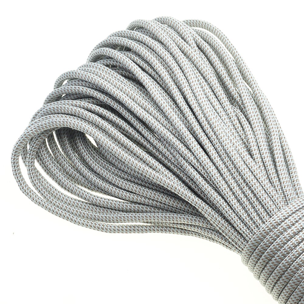 1 Stück 100ft 550 Paracord Fallschirm schnur Schlüsselband Mil spez Typ III 7 Strang Kern zum Klettern Camping Schnallen Armbinde: Kaffee