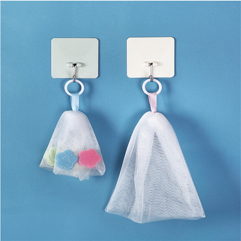 Facial Body Bath Cleansing Foam Suds Bubbles Maker Net Mesh Bag Cleanser Soap Saver Face Washing Tools Bathroom Accessory