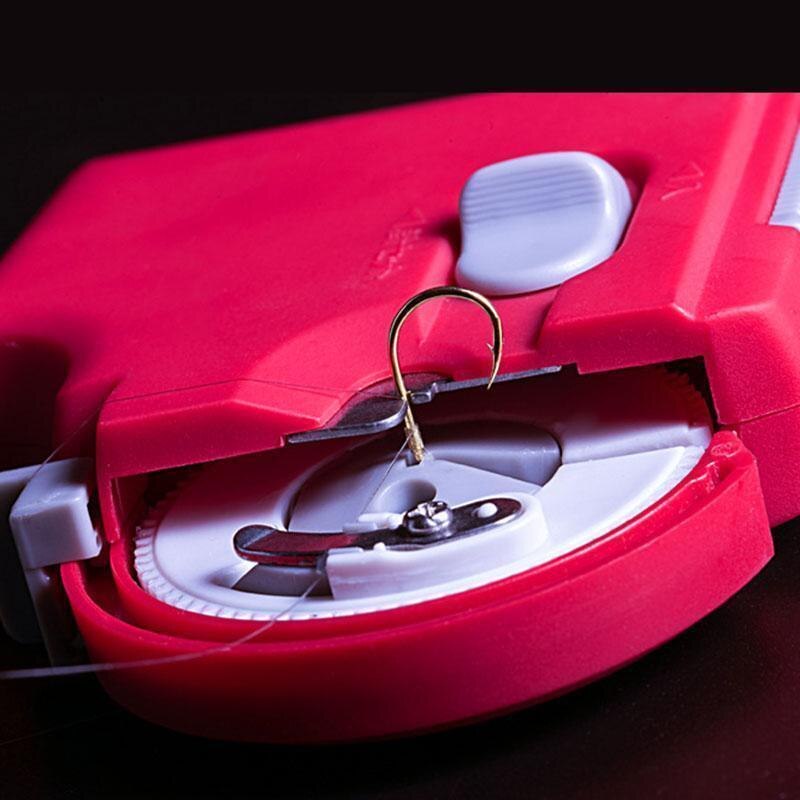 Draagbare Elektrische Automatische Vishaak Tier Machine Vissen Accessoires Snelle Vishaken Lijn Koppelverkoop Apparaat Apparatuur
