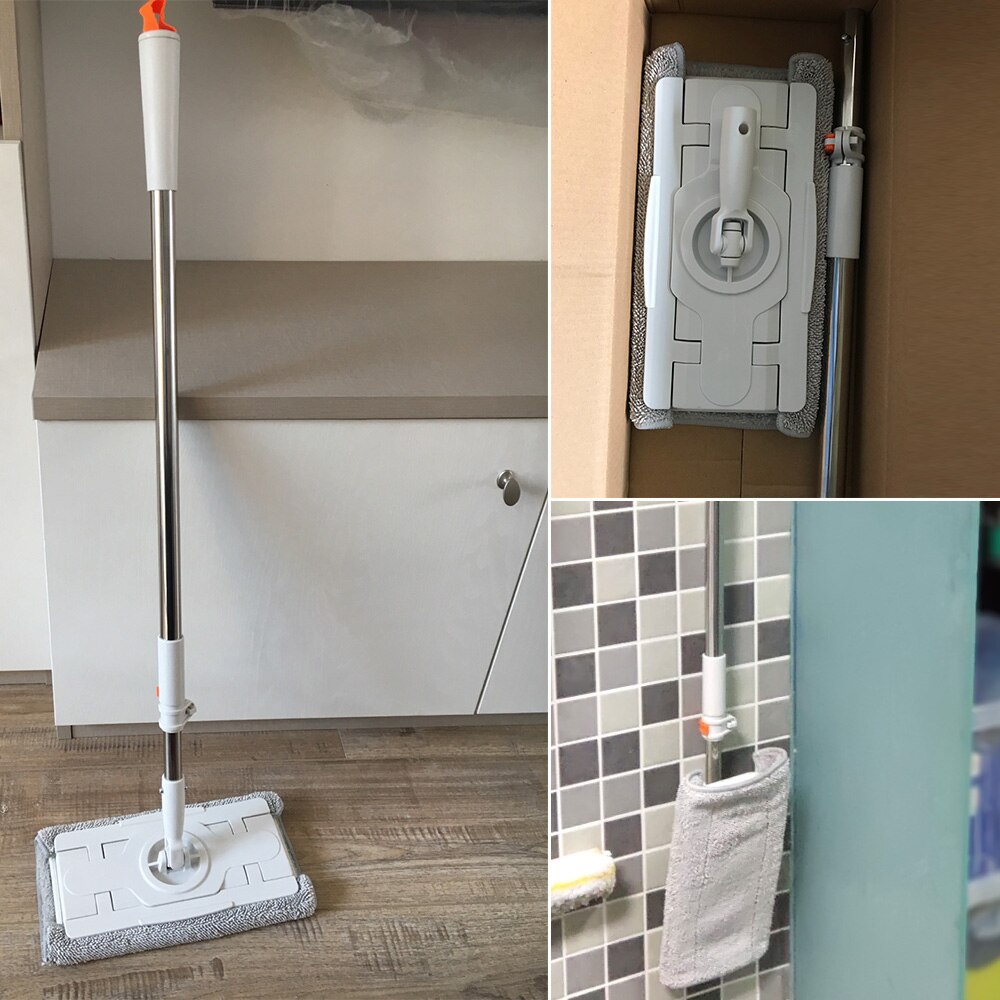 Für Xiaomi Mijia Jiezhi Besen Staub Mopp Kehrmaschine Kostenloser Einstellbare 360 Rotierenden Reiniger 1,3 m Stange Boden Reinigung Werkzeug Für Heimat Sekretariat
