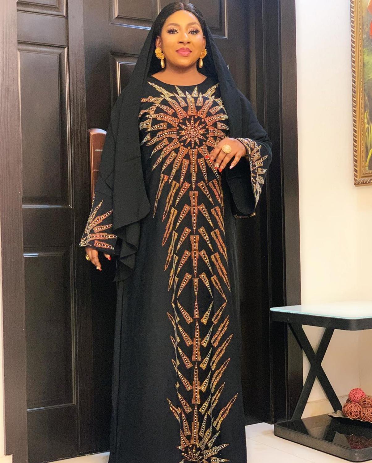 Abaya dubai tyrkiet muslimsk hijab kjole kaftan kjole diamanter afrikansk boubou festkjole islamisk tøj: Xxxl
