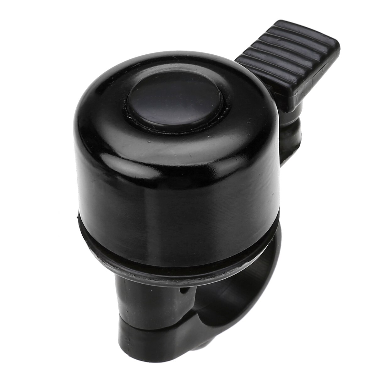 1 st aluminiumlegering mini cykelklockor cykling styre klockring barn skoter larm för cykel säkerhet varningsklocka larmhorn: Svart