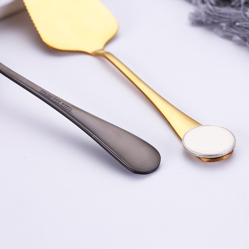 Cake Server Stainless Steel Pie Cake Server Multi-Color Pie Server Spatula Set for Birthday Party Cake and Wedding FPing
