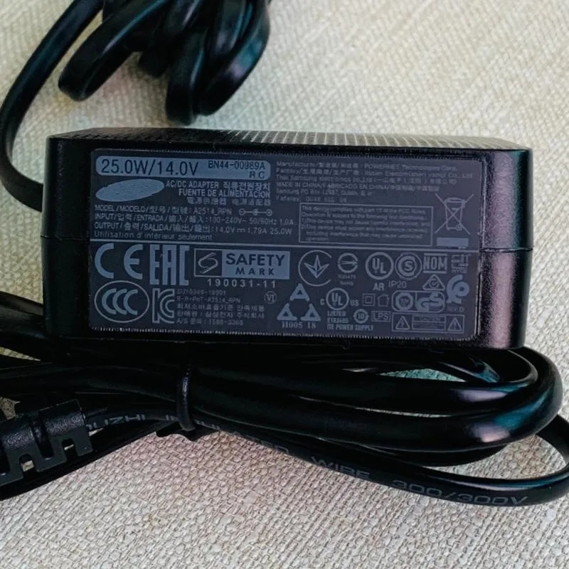 Original For Samsung TV Monitor AC Adapter 14V 1.79A 25W A2514_RPN A2514-DVD A2514-FPN A2514DPN A2514_MPNL Power Charger