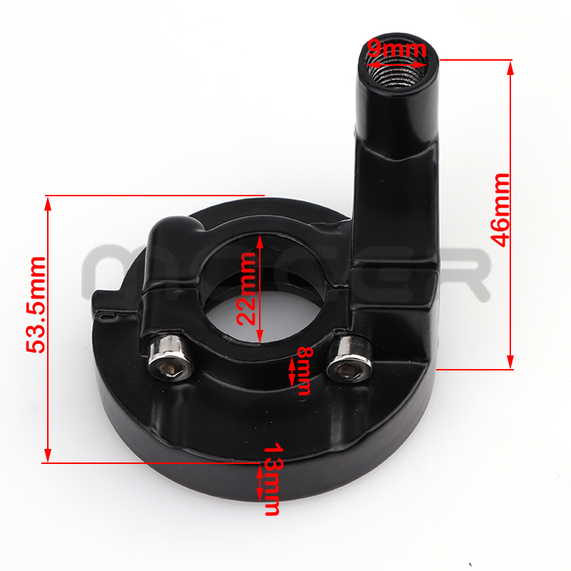 Tubo dell'acceleratore dell'acceleratore a torsione del motociclo e alloggiamento del supporto del cavo dell'acceleratore in alluminio per Motocross Dirt Pit Bike ATV Quad
