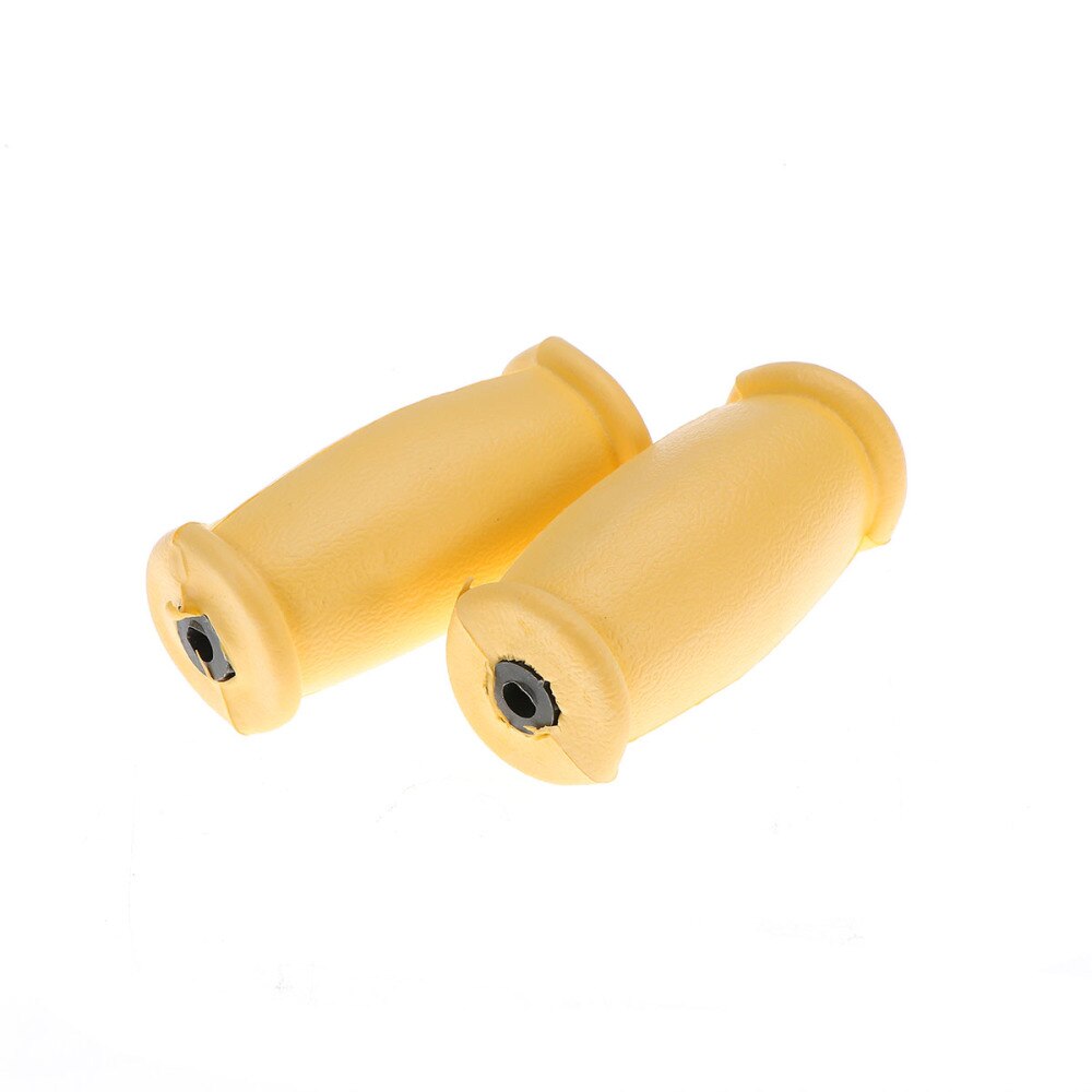 Muleta de goma suave con agarre de mano, muletas fuertes, recambios de muletas, accesorios (gris), un par: Yellow