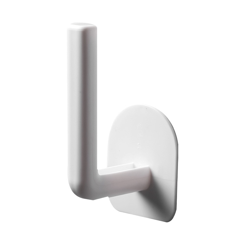 1 piece kitchen self-adhesive shelf paper towel holder roll paper holder under the cabinet for cabinet storage rack toilet