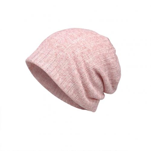 Spring Summer Dual-use UV Protection Baggy Beanie Hat Cap Neck Gaiter Bandana: Pink