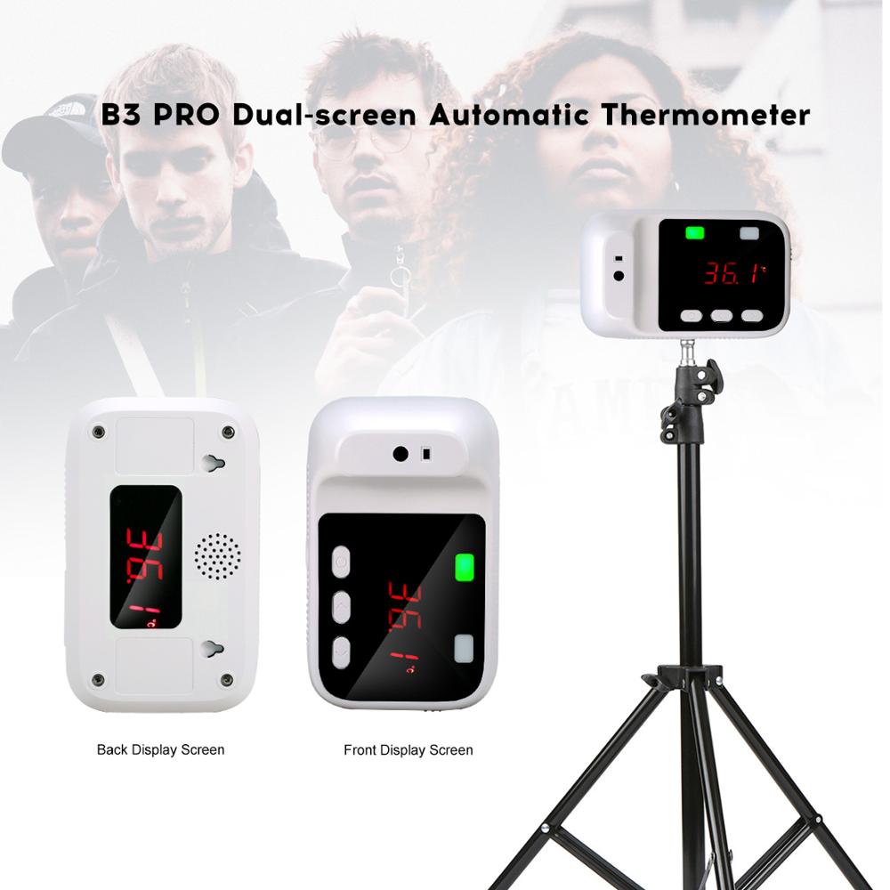 B3 Non-contact Infrared Thermometer Automatic ℃ ℉ Bluetooth Thermometer Optical Ranging Light Alarm Wall-mounted/ Hook / Screw