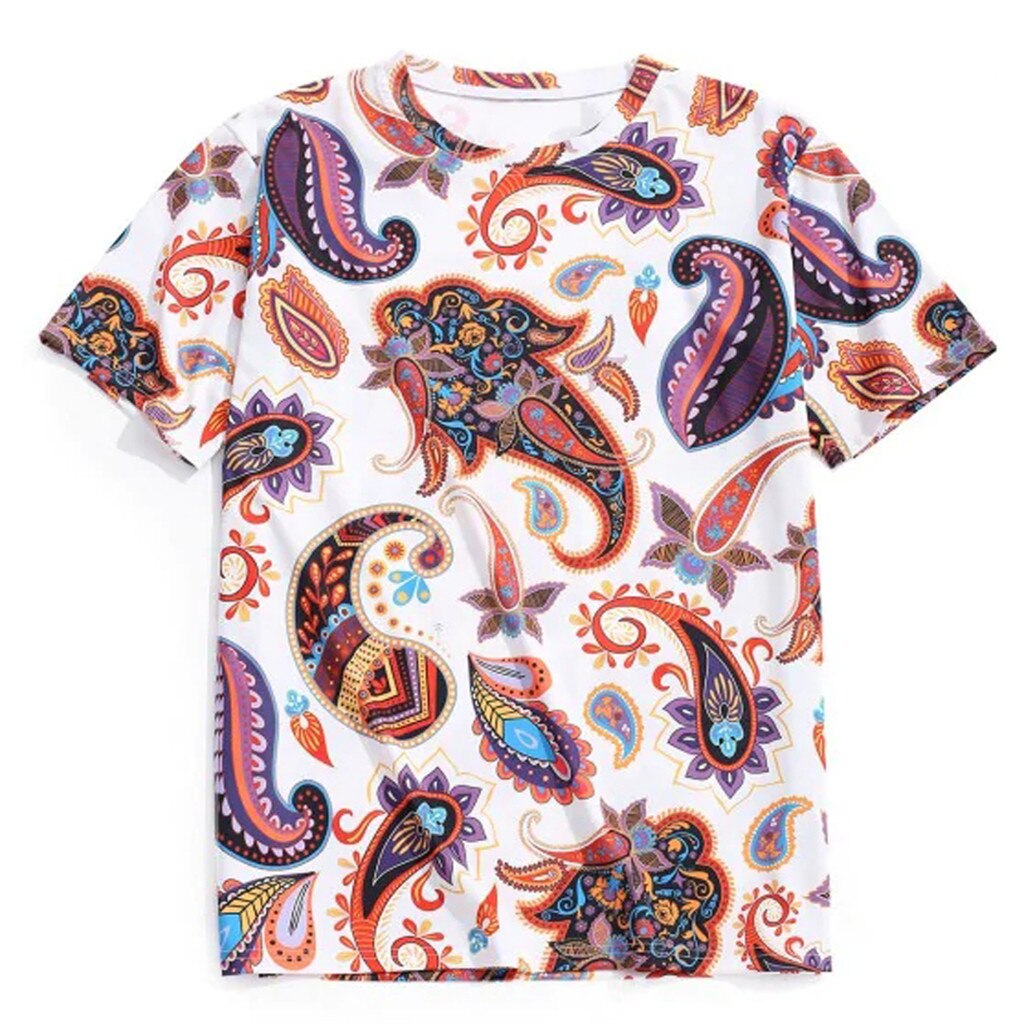 Mannen Zomer Mode Toevallige Afdrukken Korte Mouwen Vliegtuig-Moom T-Shirt Top Blouse2019 laatste mannen print top: L